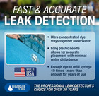 Leakmaster Pool Leak Detection Kit     8 Oz Yellow Dye With Reusable Syringe -