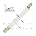 Bed Sheet Clips Straps Sheet Holder Mattress Clips  4 Pcs Adjustable Elastic    