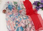 Pokeedioty Scarfs For Women Lightweight Fashion Scarves Elegant Floral Y-157
