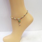 Multicolor Stretch Beaded Tropical Drink Charm Anklet Ankle Bracelet Beach  0540