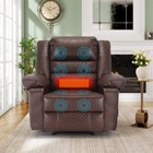 Breathable Leather Massage Recliner Chair Manual Reclining Sofa 330lb W remote