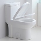 1- Piece Toilet Bathroom Compact 0 8 1 28gpf Dual Flush W Soft Close Seat Horow