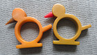 2 Tested Bakelite Chick Napkin Holders