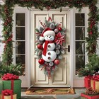Christmas Door Decor Snowman Cute Home Decor Door Banner Large Holiday Ornaments