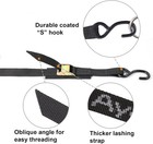 Ayaport Cam Buckle Tie Down Straps 6 Feet 1 x6 apos  Black  Black 