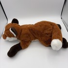 Fao Schwarz Adopt A Pet Fox 24    Plush Stuffed Animal Soft Laying Down Realistic