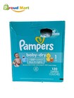 Pampers Baby Dry Diapers - Size 1  120 Count  Absorbent Disposable Diapers