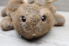 Dakin Plush Bunny Rabbit Hand Puppet Stuffed Animal 12  1985  Soft Fur Vtg