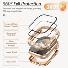 Waterproof Diamond Case Screen Protector Cover For Apple Watch Series 10-1 ultra