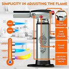 Best Culinary Torch - Chef Torch For Cooking Cr  me Brulee With Adjustable Flame
