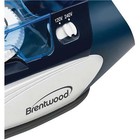 Brentwood Mpi-45 1100-watt Dual Voltage Non-stick Travel Iron With Steam Blue