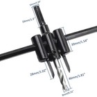 Luomorgo Adjustable Hole Saw Circle Cutter Drill Bit  1 1 3 16  To 12   Clear