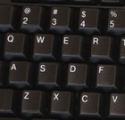 English Us Non-transparent Keyboard Sticker Black Background