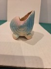 Vintage Shawnee Pink   Blue Pottery Conch Shell Small Planter Usa 665