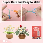 Crochet Kits For Beginners Cute Diy Crochet Plant Starter Kit Daisy strawberry