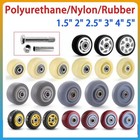 Castor Wheel 1 5  2  2 5  3  4  5  Polyurethane nylon rubber Single-wheel Silent