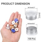 15mm Flip Off Caps 100pcs Burr-free Flip Off Top Caps  Clear matte Silver
