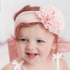 5pc Baby Girl Turban Headbands Elastic Bow Hairbands Newborn Infant Accessories