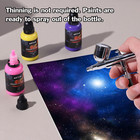 24 Colors Airbrush Paint Set Include Metallic And Neon Colors  Opaque   Water Ba