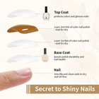 Base And Top Coat Nail Polish Quick Dry 16 5ml Large Capacity Basic Nail Polish