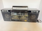 Vintage Sanyo M W225 Am fm Stereo Radio Double Cassette Tape Recorder