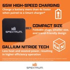 Spektrum Accessories S100 1x100w Usb-c Smart Charger 65w Usb-c Gan Power Supply