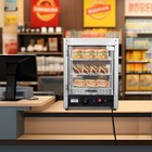 Wechef 15  Commercial Food Warmer 3-shelf Countertop Catering Pizza Display Case