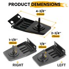 Hardtop Liftgate Glass Hinges Stainless For Jeep Wrangler Yj Tj 87-06 50516