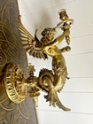 Antique Vintage Art Deco Mermaid Wall Sconces     Brass Light Lamp Parts  Repair