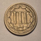  2 Nicer Low Mintage 1866 Three Cent Nickel