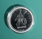 Disneyland 70th Anniversary Pirates Of The Caribbean Medallion Coin W  Case