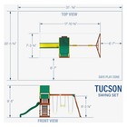 Backyard Discovery Tucson Swing Set Wooden Playset Outdoor Fun Not Ship Ak Or Hi