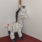 Gitzy Stuffed Animal Plush Toy Zebra Gray And White  17 Inches  New Tags 2019