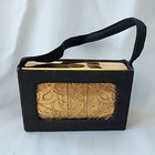 Elgin American Carry All Makeup Compact Vintage Art Deco 1940s Nos Rare Elegant