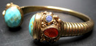 Gorgeous Genuine Turquoise   Stone Cuff Bracelet