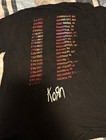 Korn 2022 Tour Black Large 100  Cotton T-shirt Band Concert Tee