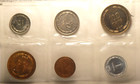Israel  1949  6 Coin  The 1 Prutoth In Proof  Mint Set  6-10