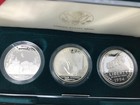 1994 U s  Veterans Commemorative Silver Dollars 3-coin Proof Set W  Coa