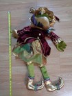 29    Frog Mardi Gras Renaissance Jester Joker Plush Prince Charming Gold Red Toad