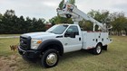 2014 Ford F-550 40ft Cable Placer Bucket Truck Altec At235p 6 7l Diesel At235 P