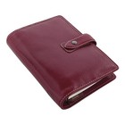 Filofax Malden Buffalo Leather Organizer Planner Personal Size Burgundy 2026