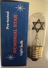 Memorial Lamp Star Of David Yahrzeit Light Replacement Bulb For 1 Bulb