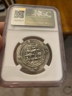 Sasanian Empire Ancient Silver Coin  Ngc Certified Khusru Ii Ar Drachm 591-628ad