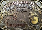 Fat   Loud 2018 Triple Crown Open 3d Champion Rodeo Trophy Belt Buckle