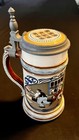 Villeroy   Boch Lidded Beer Stein Breweriana German Marked Lidded Stein