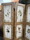 Vtg 6    X 5    Italian Florentine Style Hand Painted Wood Hinged Privacy Screen