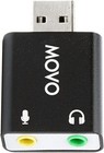 Movo 3 5mm Trs Microphone To External Sound Card Usb Audio Adapter For Pc   Mac