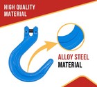 4pk 5 16 grade100 Clevis Foundry Hook - Wll 5700 Lbs Blue Clevis Hook For Towing