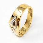 Vintage Trifari Gold Tone Geometric Hinged Bangle Bracelet Mid-century Modern