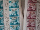 Scarce French Polynesia Stamps 2 Sheets Vintage 1976 